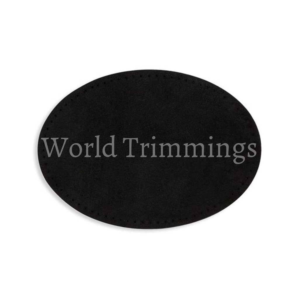 5 Different Color Suede Elbow Patch W/perforated Edges - 4 3/8 X 6 1/2 Black Baby & Toddler Clothing