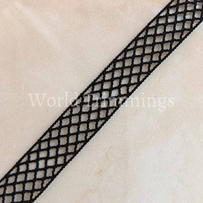 5 Yards Vintage Crochet Elastic Lace Trimming In Black /1/2 Inches Wide Baby & Toddler Clothing