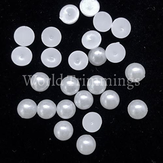 50 Grams Of Pearl White 12Mm Loose Flat Back Half Price Per Pack/50 Glue On Baby & Toddler Clothing