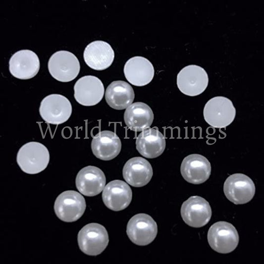 50 Grams Of Pearl White 12Mm Loose Flat Back Half Price Per Pack/50 Glue On Baby & Toddler Clothing