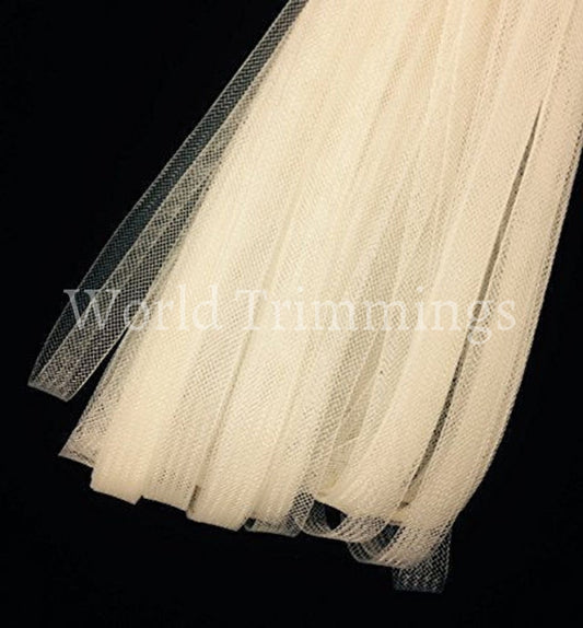 5/8 Wide Soft Polyester Horsehair Braid Selling Per Roll White Or Black Ivory/22 Yards/roll Ivory