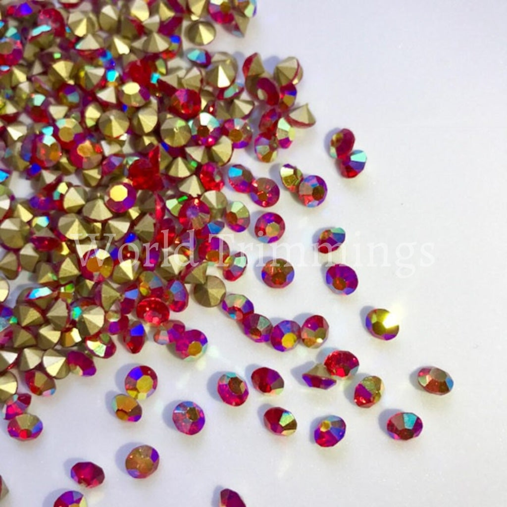 5Mm Loose Pointy Rhinestone Packs/ Swarovski Shine Rhinestones Glue On Crystal Ss20/1440Pcs Clothing