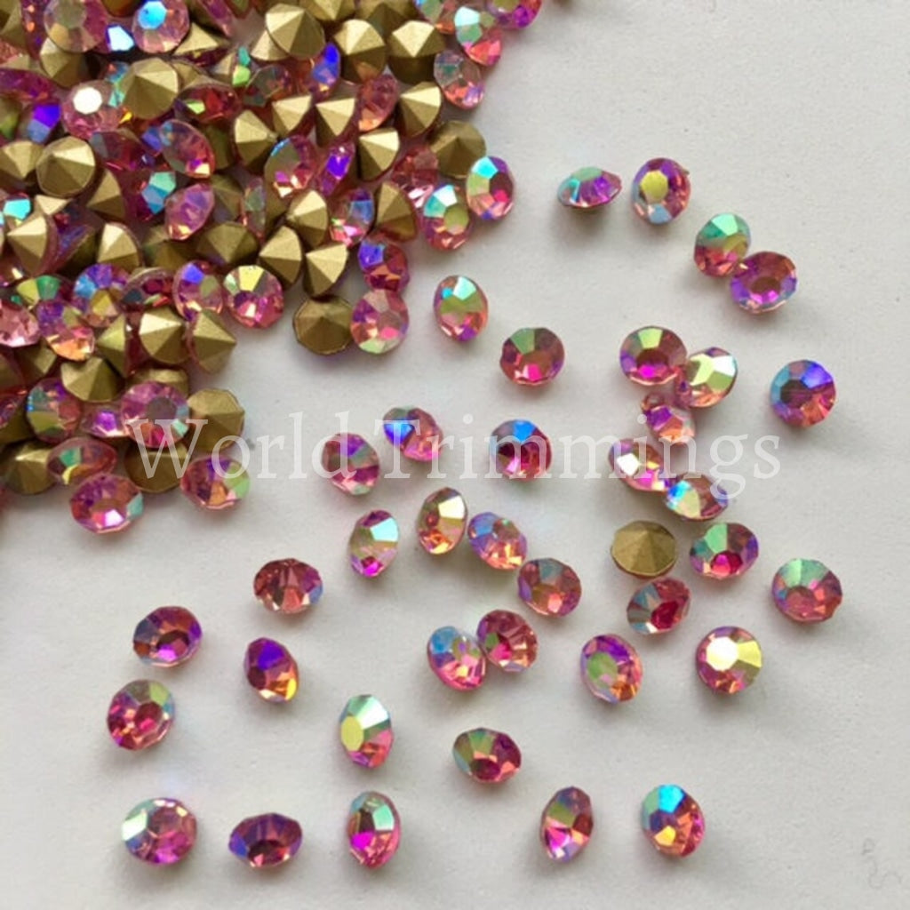 5Mm Loose Pointy Rhinestone Packs/ Swarovski Shine Rhinestones Glue On Crystal Ss20/1440Pcs Light