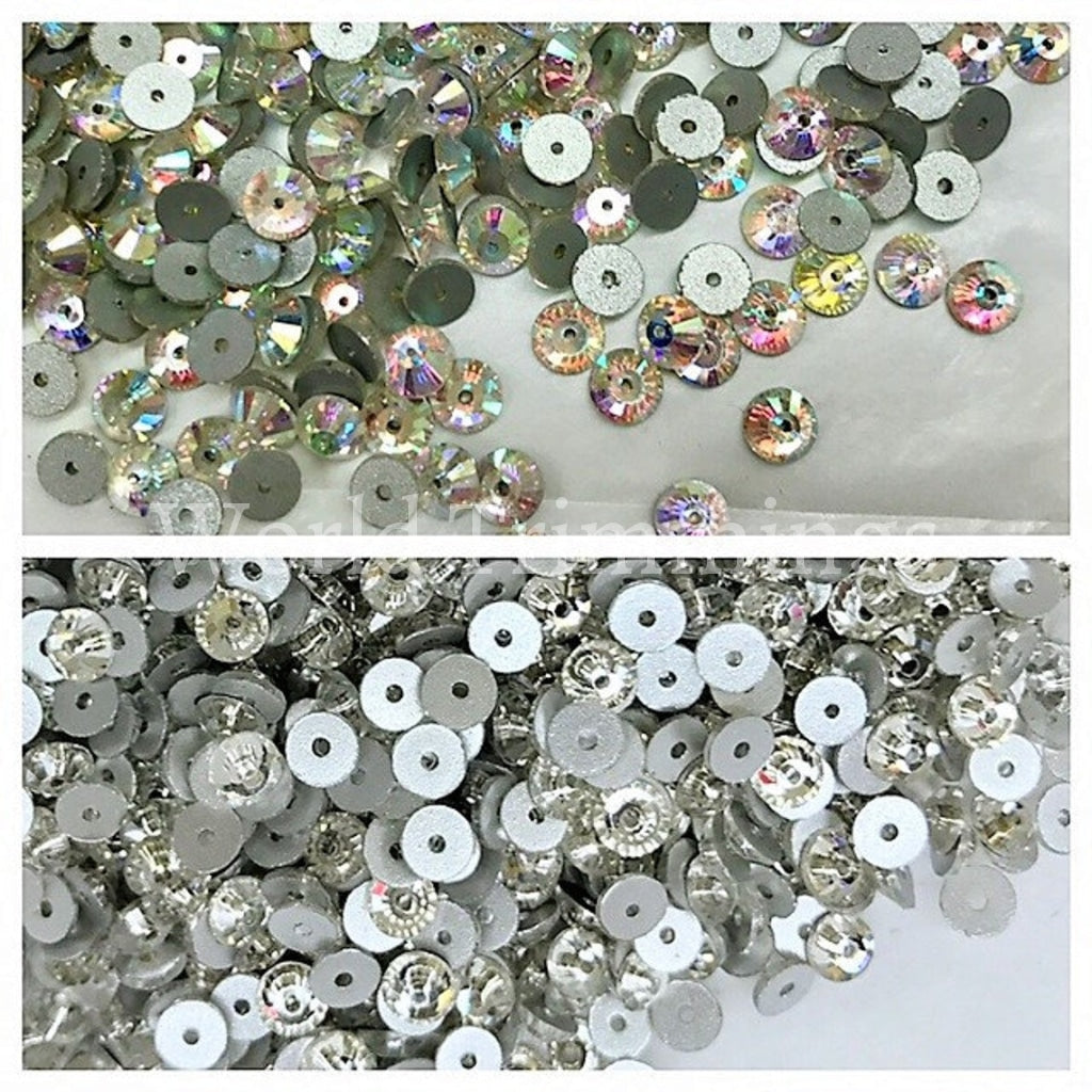 6Mm Sew On Or Glue On Loose Premium Rhinestones/ Shine Like Swarovski Quality 72Pcs Color Crystal