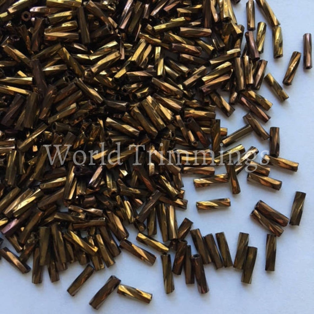 6Mm Twisted Bugle Beads Price Per Pack/ 80 Grams In Bronze Baby & Toddler Clothing Accessories