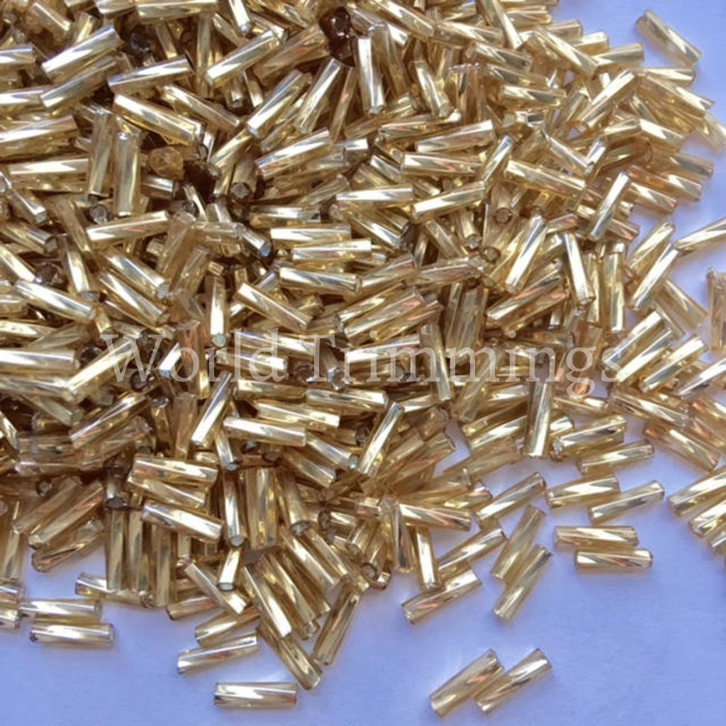 6Mm Twisted Bugle Beads Price Per Pack/ 80 Grams In Gold Baby & Toddler Clothing Accessories