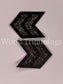 Army Rhinestone Stripes Applique Iron On Transfer Patch Price For 4 Pcs Clothing Accessories