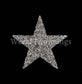 Big Star Rhinestone Applique Iron On Transfer Patch Price For Pcs / 7 1/2 Diameter Costume Accessory