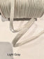 Cord-Edge -Piping Trim Satin -Lip Cord For Clothing Pillows Lamps Draperies 10 Yards Light Gray