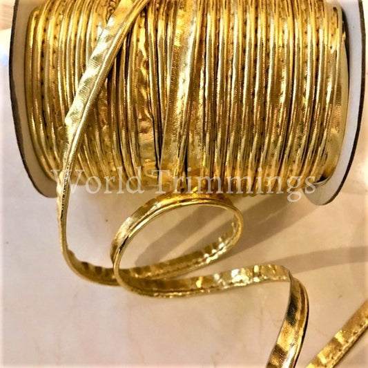 Cord-Edge -Piping Trim Synthetic Leather-Gold Lip Cord For Clothing Pillows Lamps Draperies/ Price