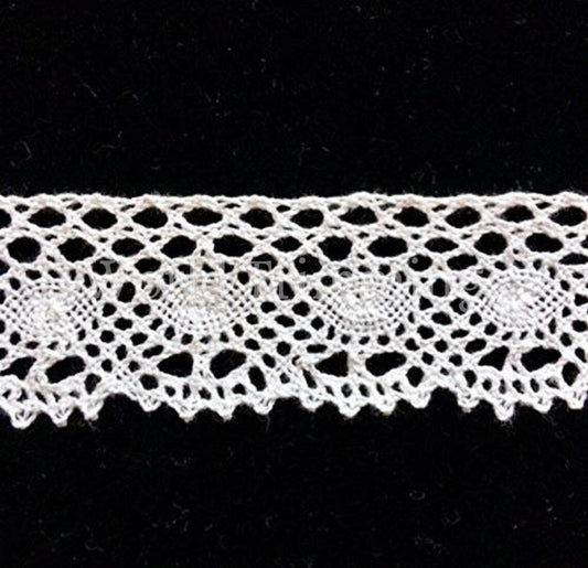 Cotton Crochet White Lace Trimming Vintage Style Trim For Wedding Insertion Cream Home Decor