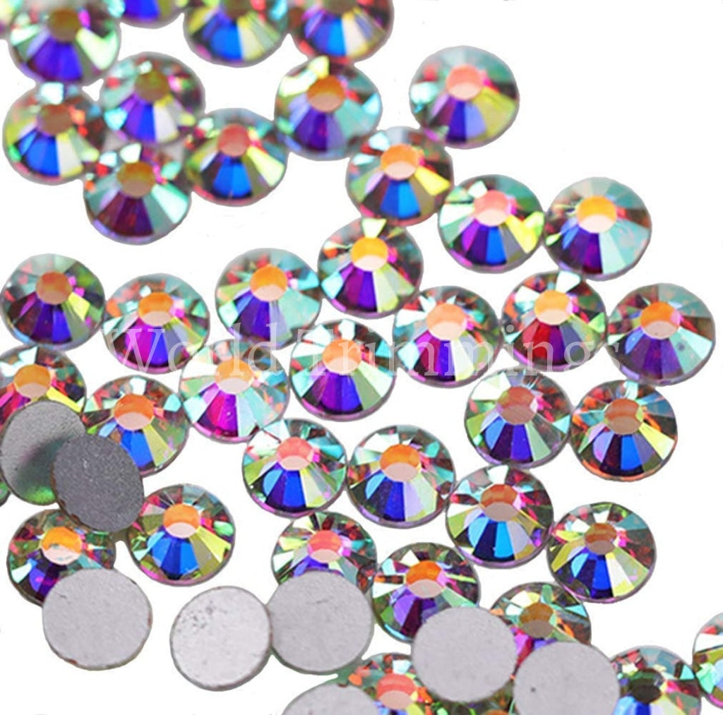 Crystal 6Mm Loose Flat Back Rhinestone Packs/ Swarovski Shine Rhinestones Glue On Or Ab Ss30/288Pcs