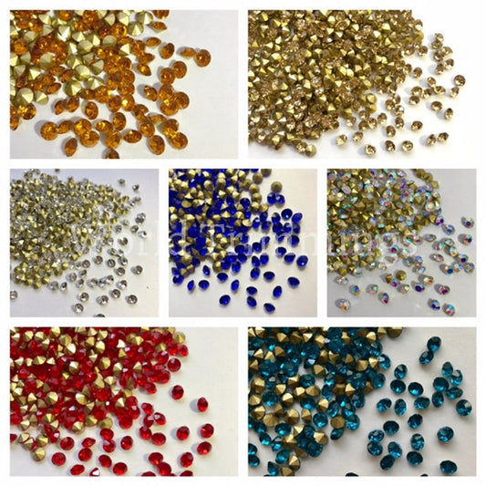 Crystal Ab Ss10 Loose Pointy Rhinestone Packs/ Swarovski Shine Rhinestones Glue On Ss10/1440Pcs