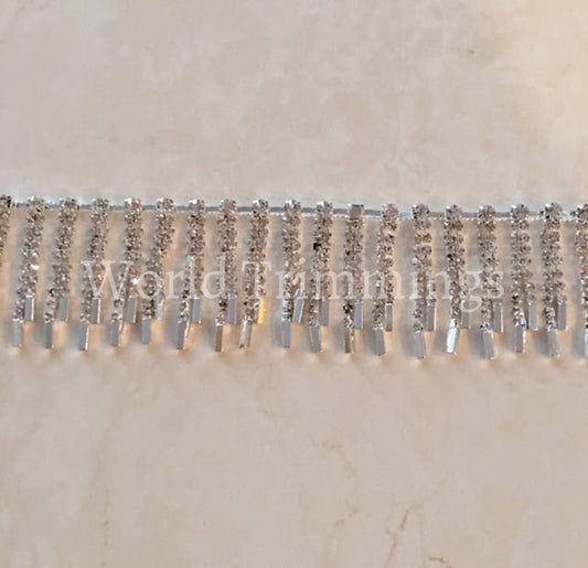 Crystal Drop Rhinestone Trimming Chain Bridal Wedding Sash Hair Decoration 1.5 Diameter Selling Per