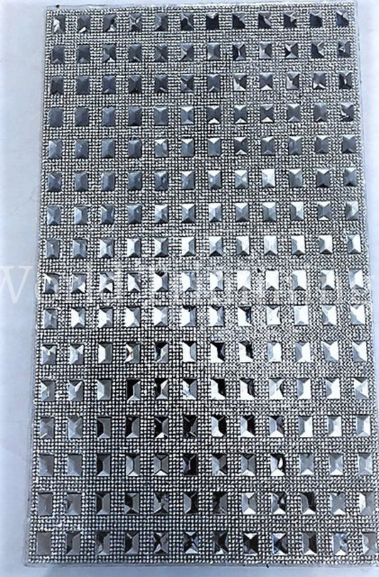 Crystal Mesh Rhinestone Panel - Glass Sheets Iron On Price Per 1 Sheet Clothing Accessories