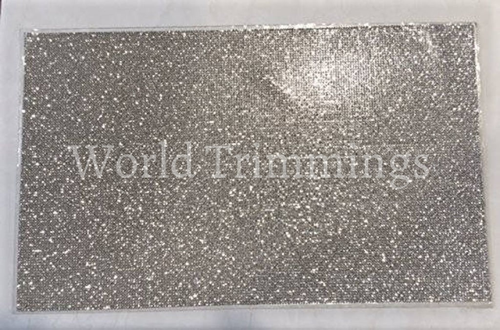 Crystal Mesh Rhinestone Panel - Glass Sheets Iron On Price Per 1 Sheet Stone Size Ss6/2Mm Clothing