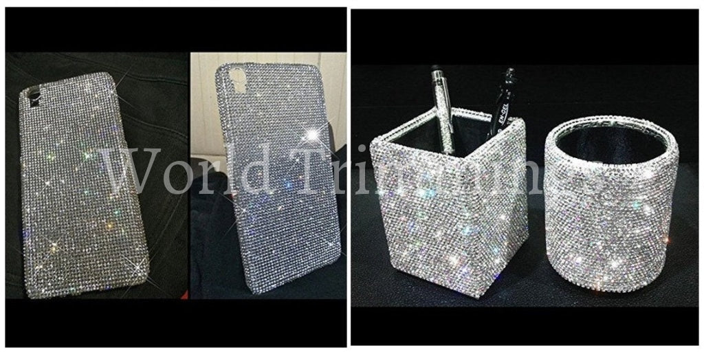 Crystal Mesh Rhinestone Panel - Glass Sheets Iron On Price Per 1 Sheet Stone Size Ss6/2Mm Clothing