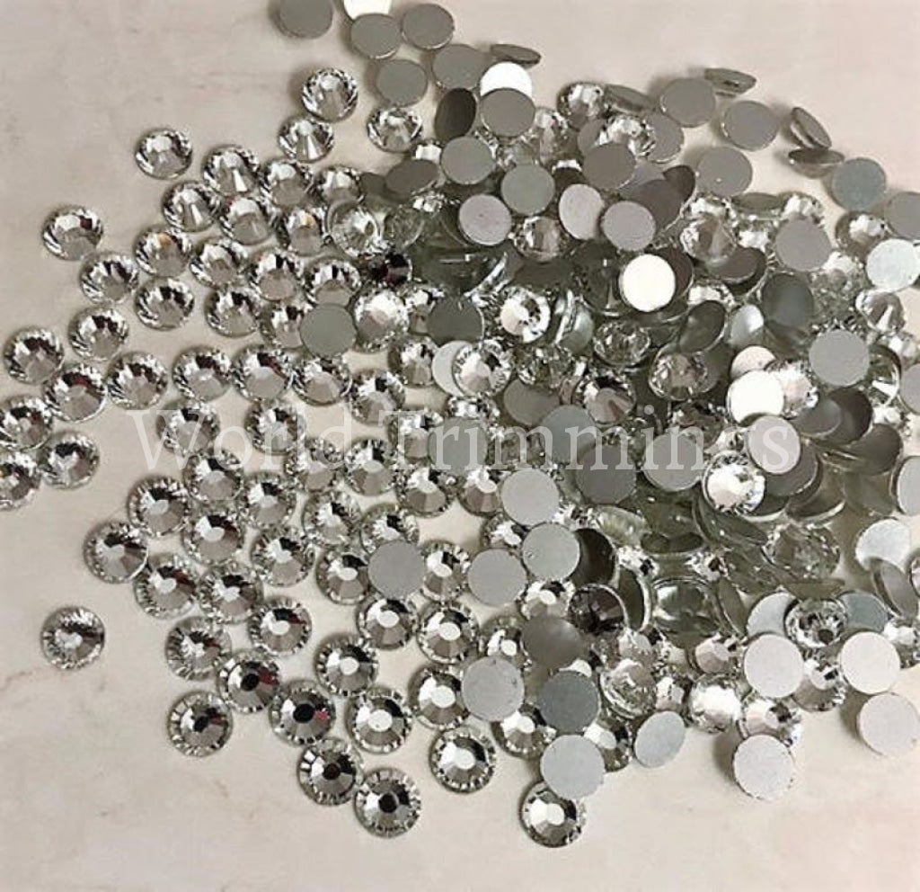 Crystal Ss12 Loose Flat Back Rhinestone Packs/ Swarovski Shine Rhinestones Glue On Ss12/1440Pcs