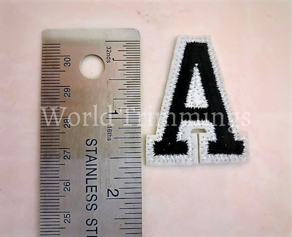 Embroidered Alphabet Patch Letter A ~ Z Iron On Patches Name Top-Quality Birthday Custom Design