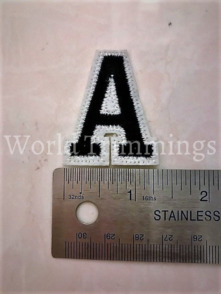 Embroidered Alphabet Patch Letter A ~ Z Iron On Patches Name Top-Quality Birthday Custom Design