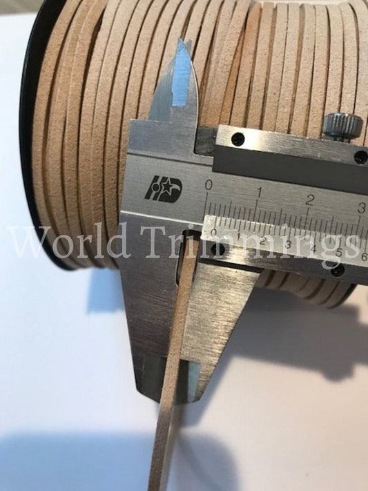 Faux Suede Leather Cord Tan Color String Diy Supplies Lace Vegan Bracelet Cord 3Mm Price Per 12