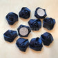 Flat Back Mini 3D Satin Rose Flower Accessories Handmade Rolled Rosettes For Hair Clip Or Headband