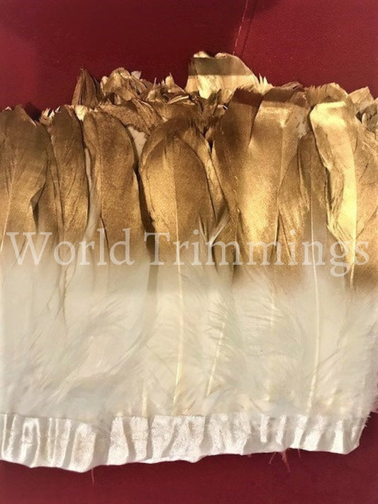 Gold Dipped Natural White Duck Feathers For Various Crafts Birthday Parties Wedding And Party Dress/