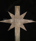 High Quality Star Rhinestone Applique Clear Silver Rhinestones Patch Iron On/price Per One Piece