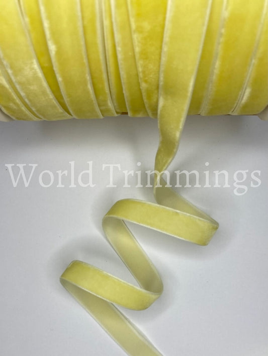Yellow Color Velvet Ribbon 6 Yards 5/8Inch(16Mm) Baby & Toddler Clothing Accessories
