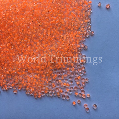 Neon Colors Seeds Beads Size 11/0 Loose Available In 3 Colors Price Per Bag/80 Grams Neon Orange