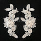 Rhinestone 3D Flower Lace Applique Diy Sew On Price Per Pair Baby & Toddler Clothing Accessories