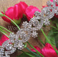 Rhinestone Crystal Trimming Chain Bridal Wedding Sash Hair Decoration 1 Diameter Selling Per Yard