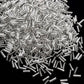 Silver-Lined Crystal Bugle Beads Tube Japanese Glass Beads (11/0) 6Mm Long Price Per Pack/80 Grams