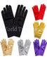 Stretch Satin Gloves Wrist Length For Ladies (2Bl) Silver & Mittens