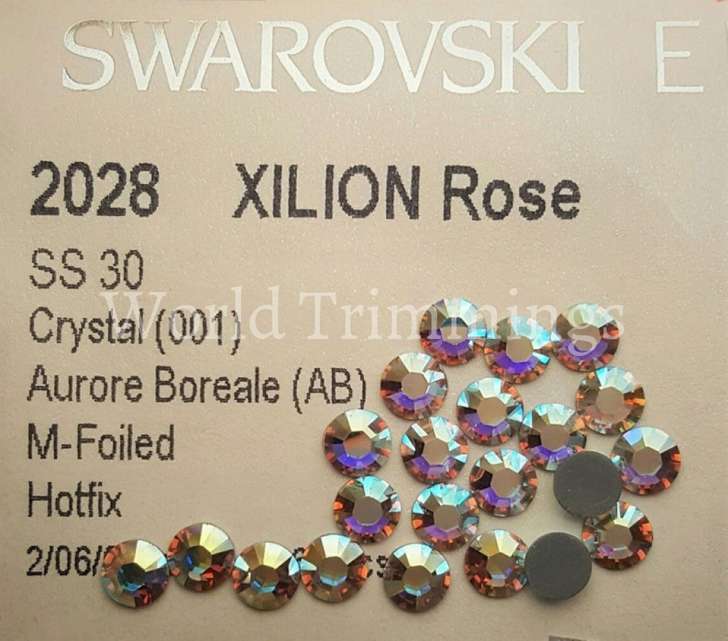 Swarovski Crystal AB Hotfix Rhinestones SS30, 6.5mm, Swarovski