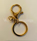 Swivel Hooks Bag Hardware - Key Chain- Brass Gold Price Per 4 Pieces Keychains