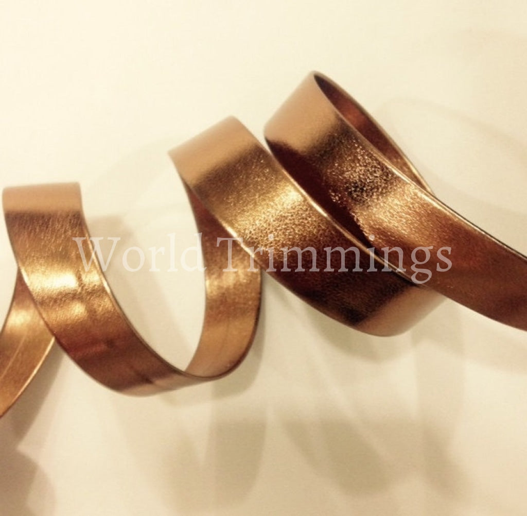 Synthetic Leather Bias Tape 5Mm Price Per 10 Yards Copper Costume Accessories