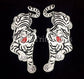 Tiger Patch Applique Sew Or Iron 2 Pieces Choose Between Left . Right.or Pair Costume Accessory Sets