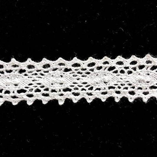 Vintage Crochet Cotton Lace Trimming / 3/4 Inches Wide. Available In Two Color White Or Natural