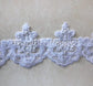 White Pearl Beaded Lace Trim Bridal Alencon Sequined For Veil Dress White Bridal Accessories